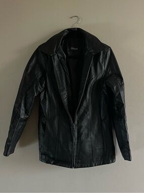 Vintage Burk’s Bay Black Thunder Leather Jacket